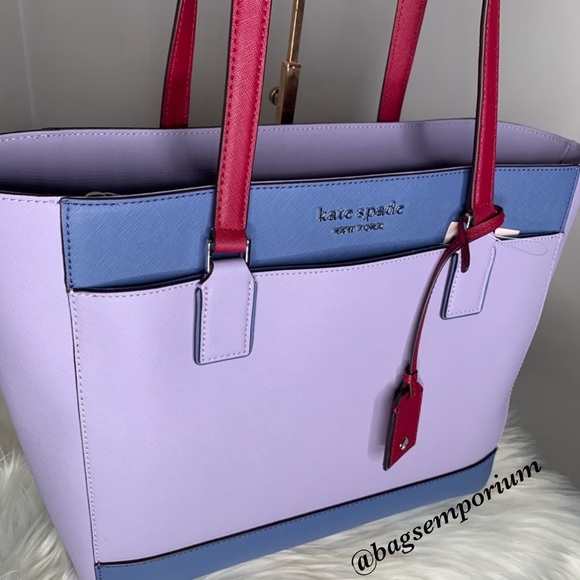 Kate Spade Large Leather Laptop Tote / Wallet Set - Picture 8 of 12